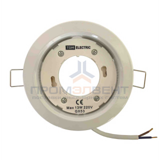 Светильник встраиваемый СВ 01-06 GX53 220 В 50 Гц белый SQ0359-0057 TDM