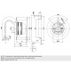 Вентилятор Ebmpapst R2E108-AA01-05 центробежный 