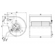Вентилятор Ebmpapst D4E133-DL01-J5 центробежный