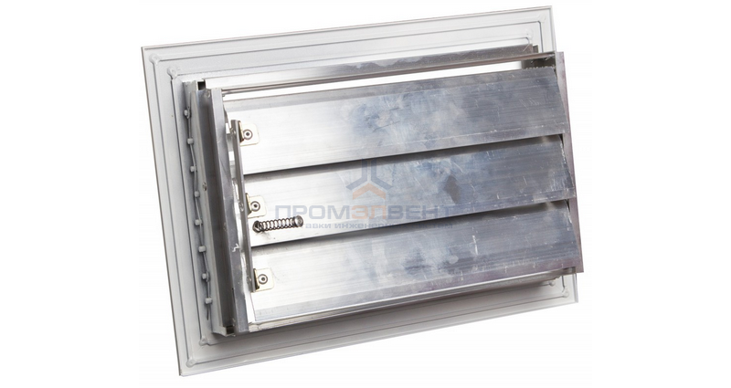 Решетка приточная регулируемая с клапаном Р1-КРВ