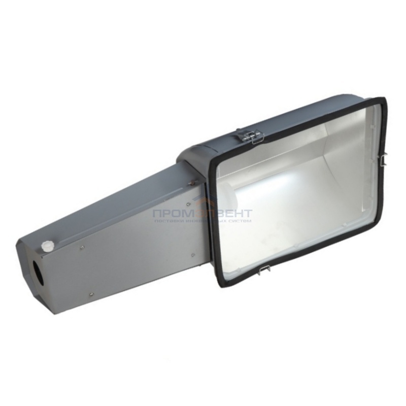 Консольный светильник ЖКУ 28 250 Вт Е40 IP53 с плоским стеклом под лампу ДНАТ