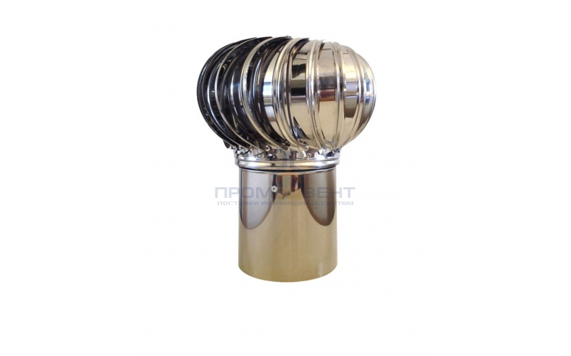 Турбодефлектор вытяжной вентиляции из нерж стали TD-400 (с усилением)