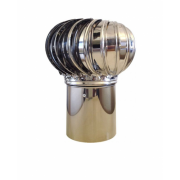 Турбодефлектор вытяжной вентиляции из нерж стали TD-500 (с усилением)