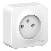 Розетка без заземления без шторок Blanca Schneider Electric 16А 250В белая изол.пластина