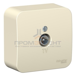 Розетка ТВ Blanca Schneider Electric молочная изол.пластина