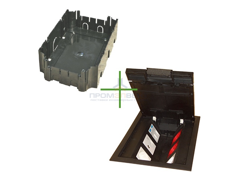 Коробка в пол с суппортами