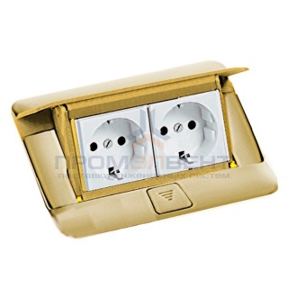 Лючок Legrand 4 модуля латунь