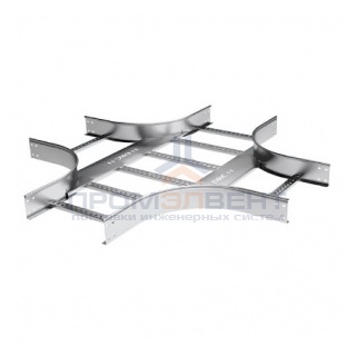 Х-ответвитель 100х600 R300, цинк-ламельный