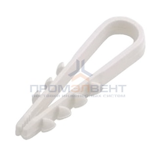 Дюбель хомут 5-10мм нейлон белый d5 мм (100шт) ИЭК