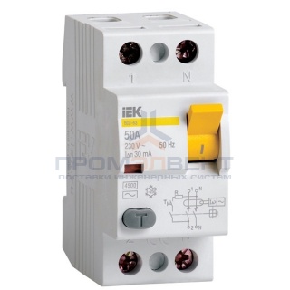 УЗО ВД1-63 2Р 50А 30мА ИЭК