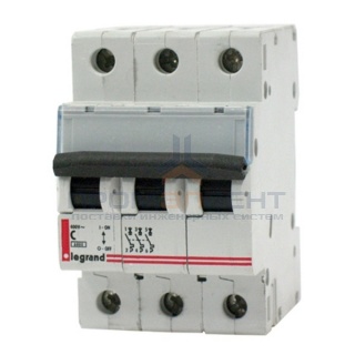 Автоматический выключатель Legrand 3-полюсный 6A -3М(тип C) (автомат)
