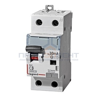 Дифавтомат Legrand DX3 АВДТ 1П+Н C3А 30MA тип AC