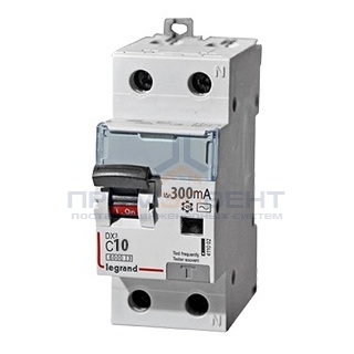 Дифавтомат Legrand DX3 АВДТ 1П+Н C10А 300MA тип AC