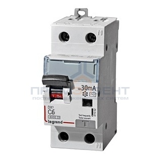 Дифавтомат Legrand DX3 АВДТ 1П+Н C6А 30MA тип AC