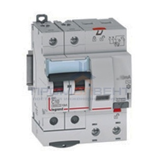 Дифавтомат Legrand DX3 АВДТ 2П C50А 300MA тип AC 4 модуля