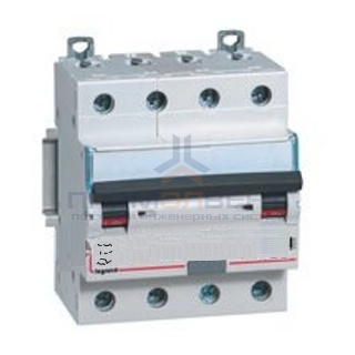 Дифавтомат Legrand DX3 АВДТ 4П B16A 300mA тип AC 4 модуля