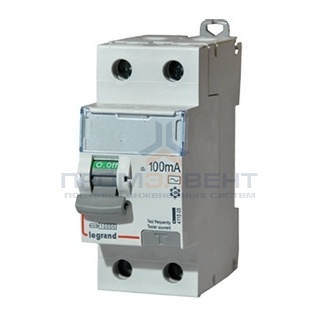 УЗО Legrand DX3 ВДТ 2П 25А 100мА тип AC