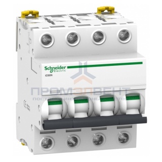 Автоматический выключатель Schneider Electric Acti 9 iC60N 4П 10A 6кА B (автомат)