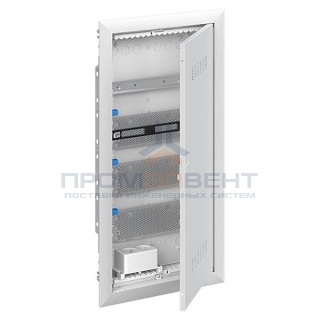 Шкаф мультимедийный с дверью с вентиляционными отверстиями и DIN-рейкой UK640MV (4 ряда)