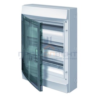 Влагозащищенный настенный бокс ABB Mistral65 54М прозрачная дверь без клеммного блока