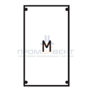 Панель с монтажной платой 1ряд/3 рейки высота 450 мм