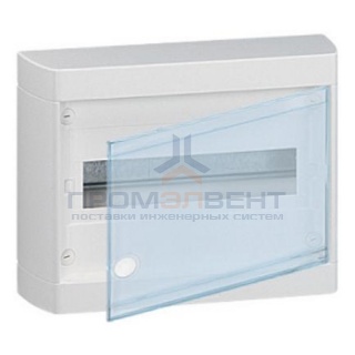 Щит Legrand Nedbox накладной на 12 (+1) модулей с шинами N+PE с прозрачной дверью