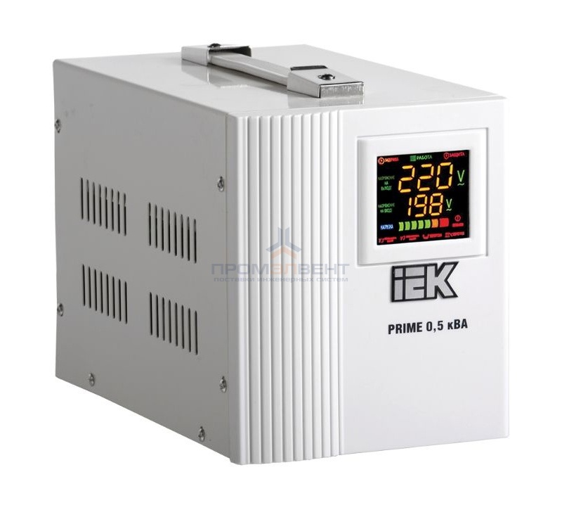 Стабилизатор напряжения переносной серии Prime 0,5 кВА IEK