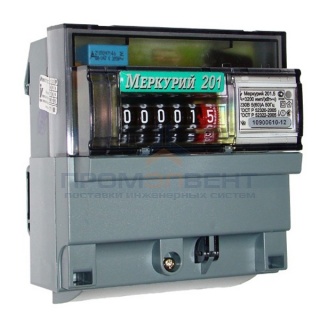 Электросчетчик Меркурий 201.5  5-60А/220В кл.т.1,0 однотарифный мех.
