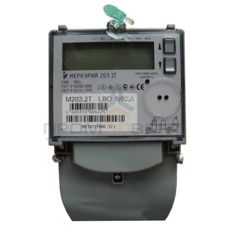 Электросчетчик Меркурий 203.2Т LBO 5-60А/220В кл.т.1,0 многотарифный ЖКИ PLC модем